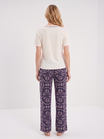 Ensemble marine à motifs tribaux